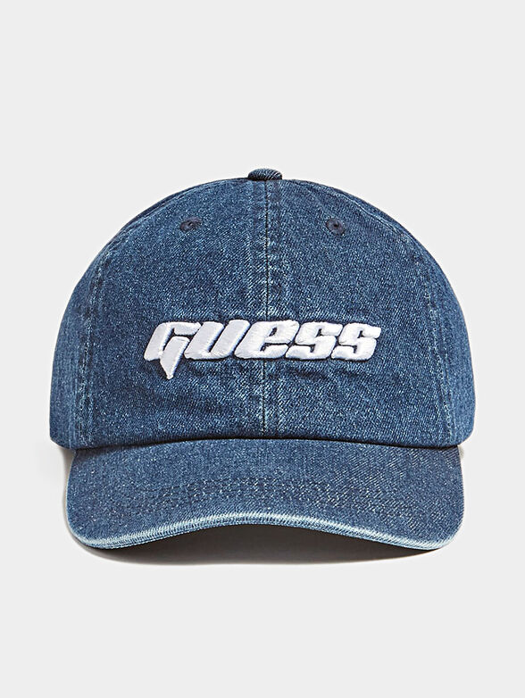 Denim cap brand GUESS —