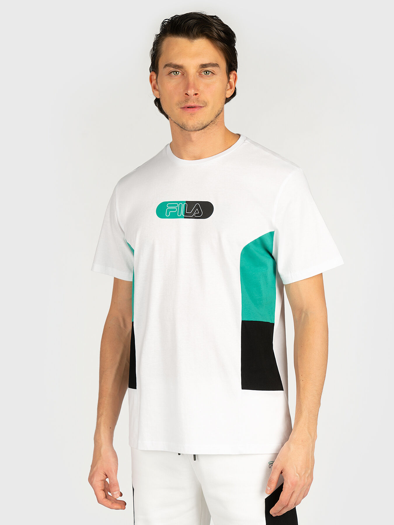 T shirt with contrasting logo print brand FILA Globalbrandsstore en