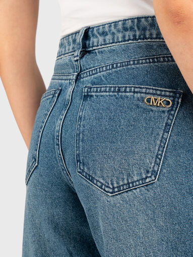 Jeans with wide legs and logo - 3