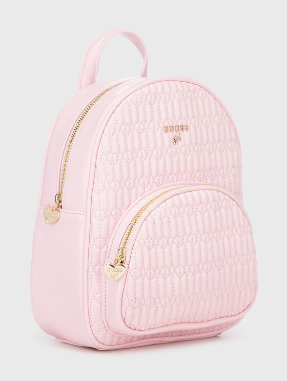 Black backpack with quilted effect - 3