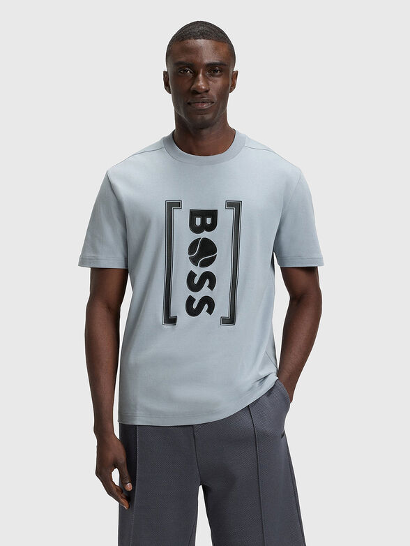 Cotton T-shirt with logo print - 1