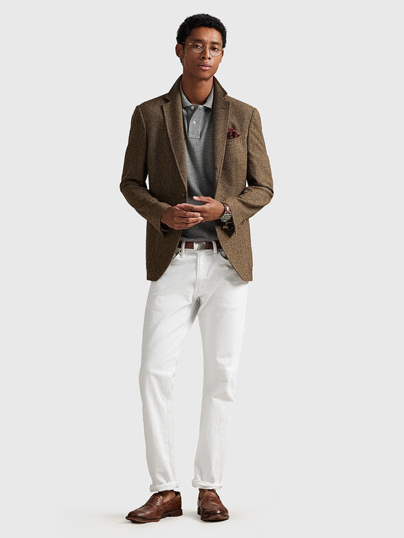 Cotton polo shirt with logo embroidery - 2