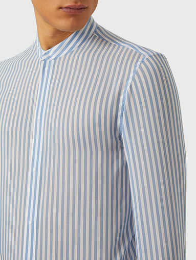 Striped slim shirt - 4
