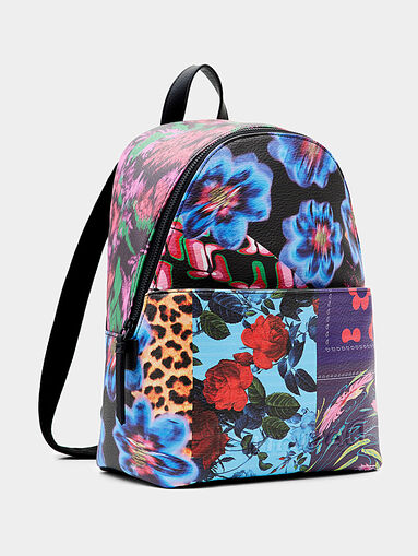 Backpack with floral motifs - 4