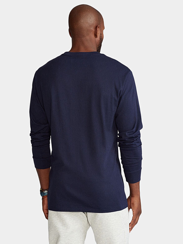 Blouse with long sleeves and logo - 3