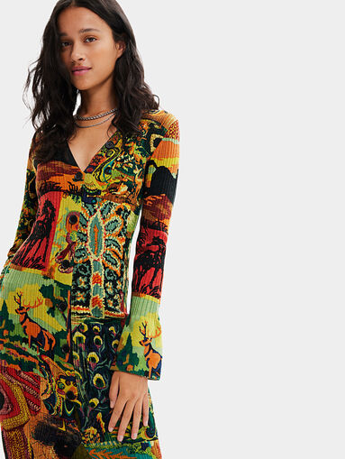 UNIVERSE dress with multicolour print - 3