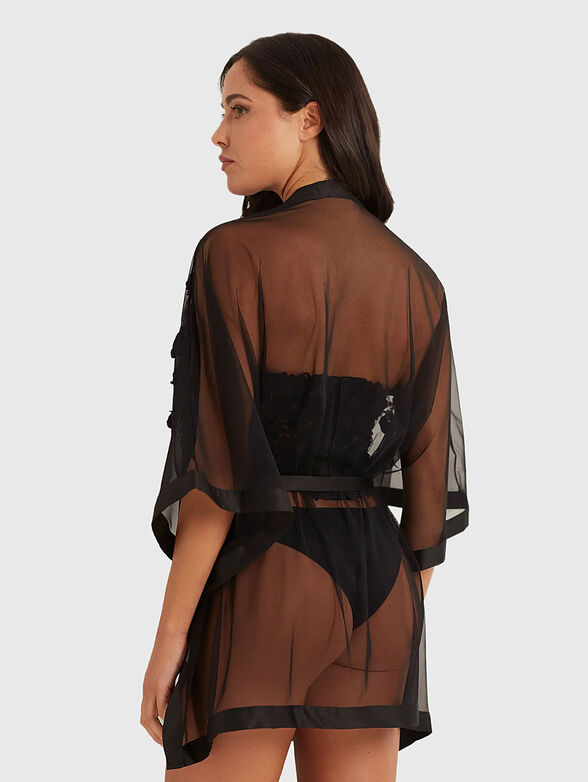 LADY ROSE kimono with transparent texture - 2