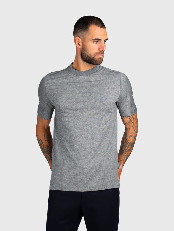 Wool and cotton blend T-shirt - 1