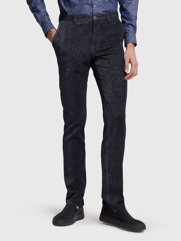 Slim denim trousers - 1
