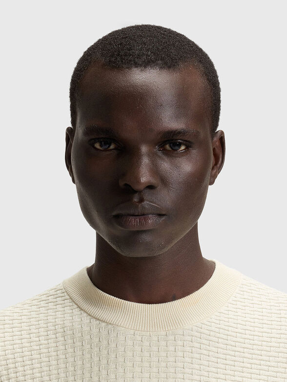 Knitted cotton sweater - 4