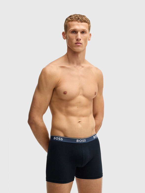 Set of three cotton boxers with logo - 6