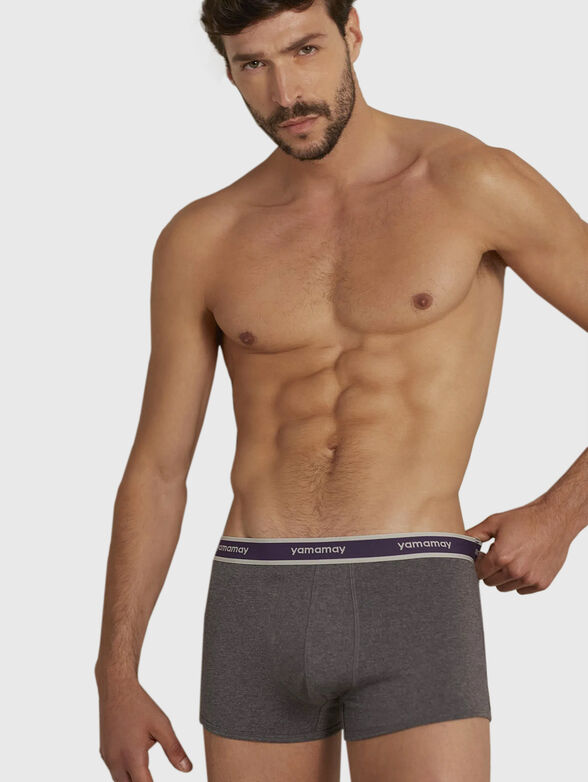 NEW FASHION COLOR trunks with logo accent - 3