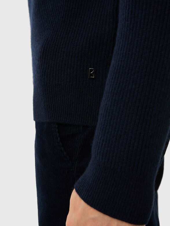 DEREK slim wool and cashmere sweater - 4