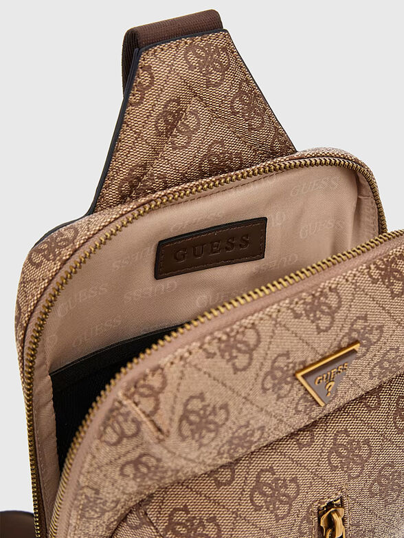 VEZZOLA crossbody bag with monogram print - 4