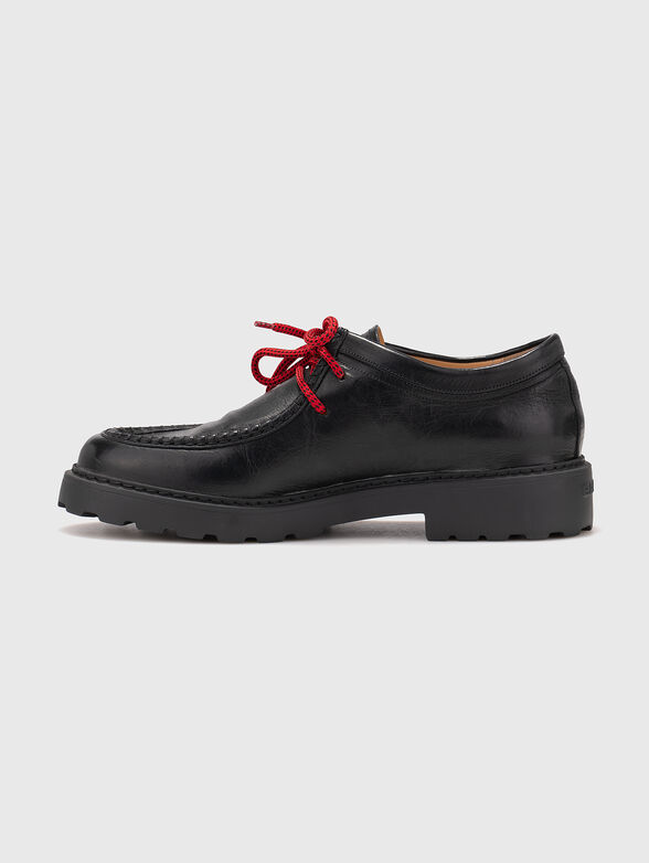 Black leather shoes - 4