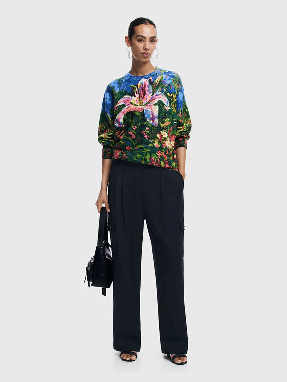 Floral print sweater - 2