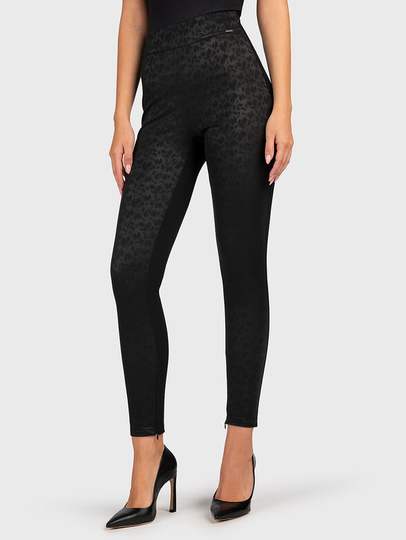 PRISCILLA leggings with leopard print - 1