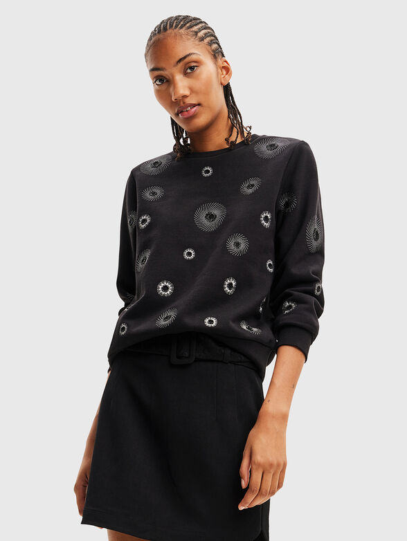 Sweatshirt with an crewneck and embroidery - 1