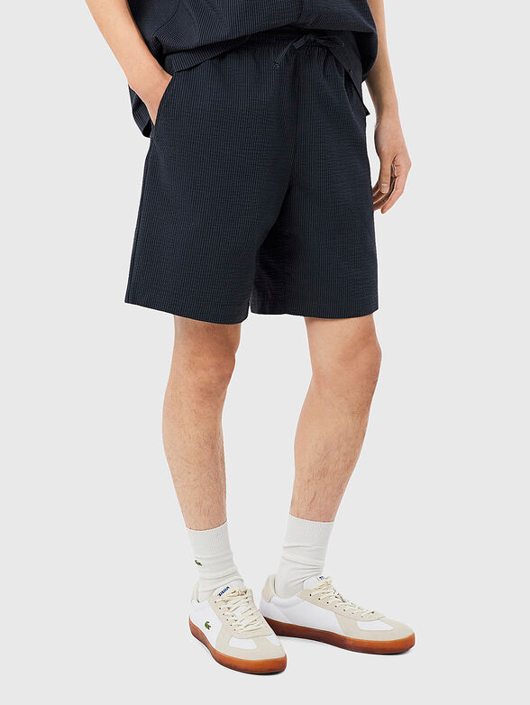 Black cotton shorts - 3