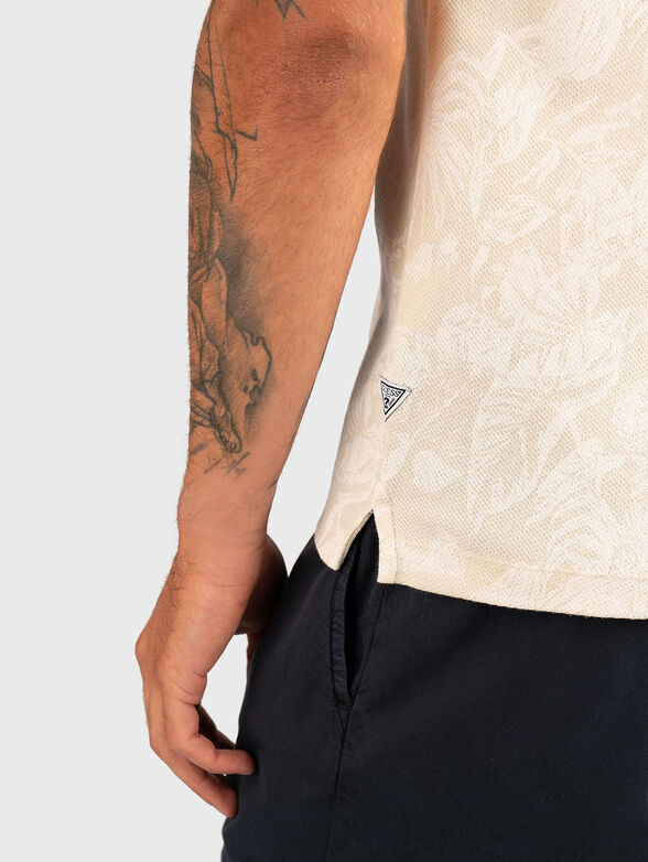 Tropical print polo shirt - 4