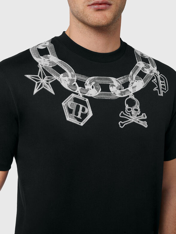 T-shirt with chain print - 4