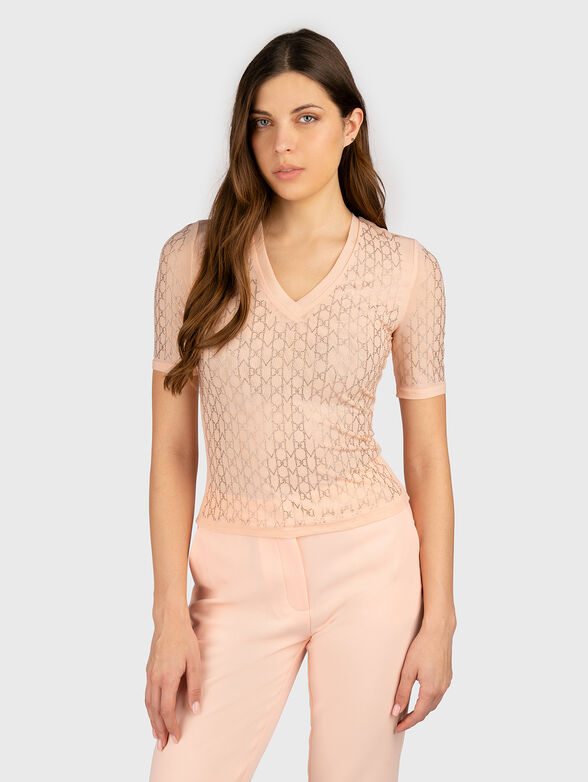 ARIA black blouse with rhinestones  - 1