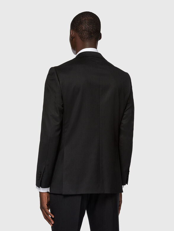 Woolen jacket in black - 3