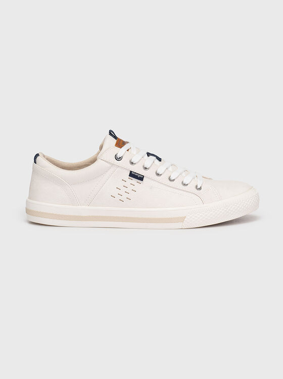 Бели спортни обувки от еко кожа CLAY - 1