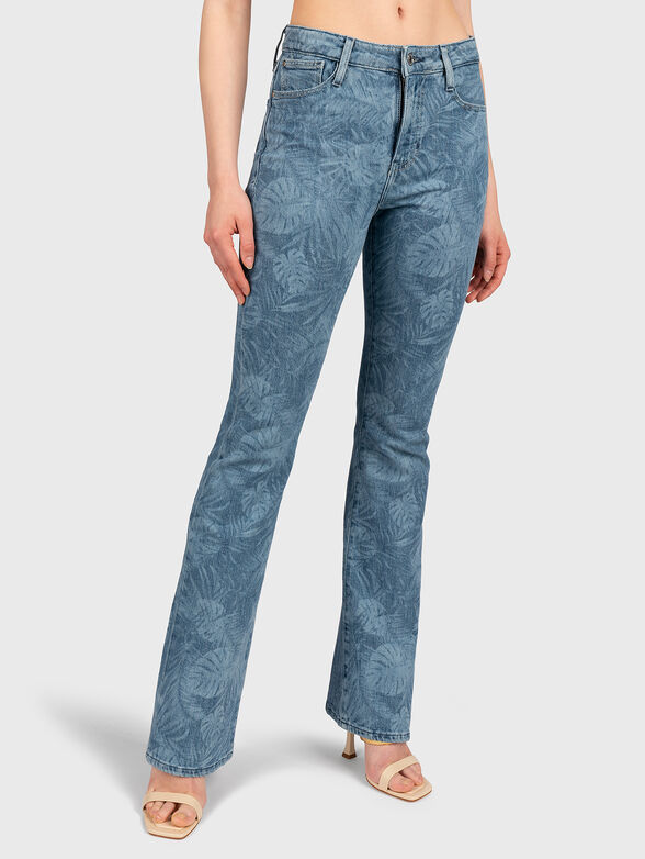 Jeans with a floral print - 1