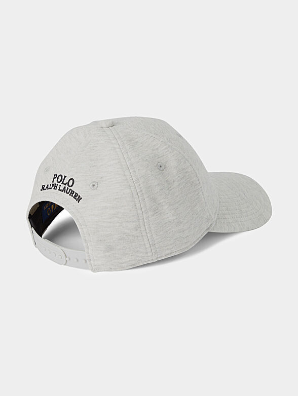 Baseball cap in grey colour with logo  - 2