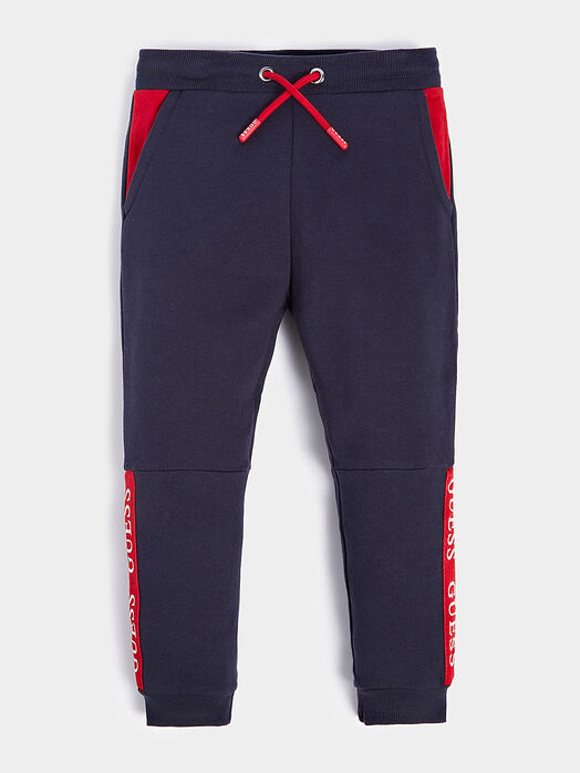 Sports pants in blue color
