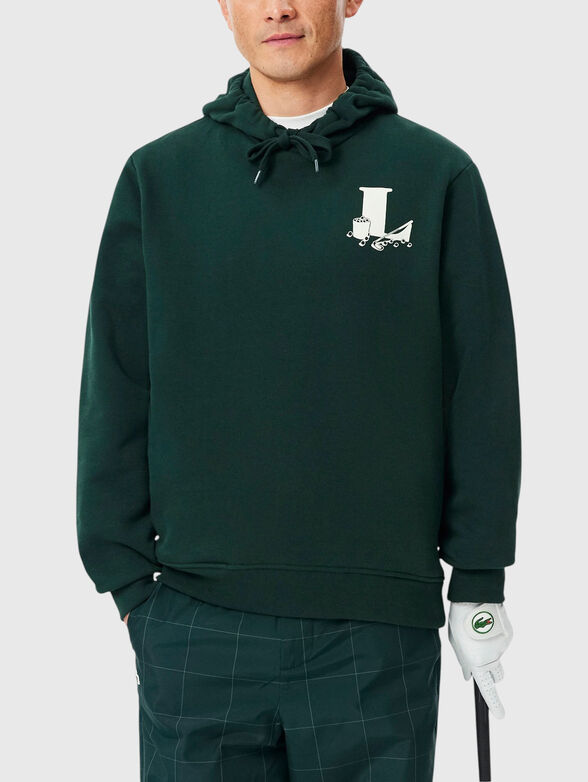 Cotton green sweatshirt - 3