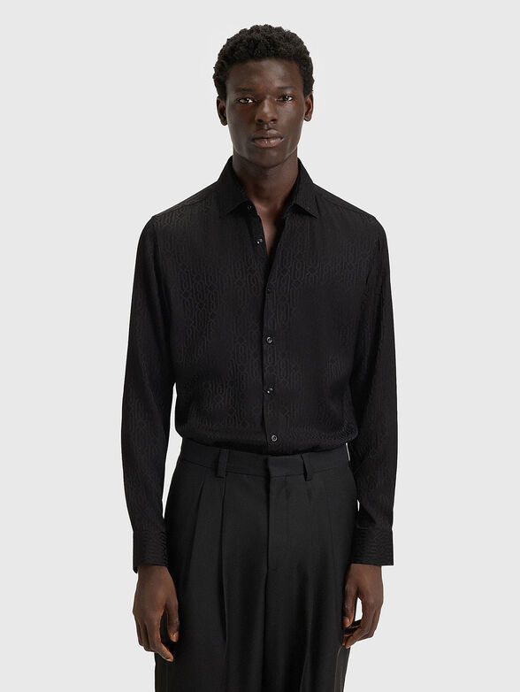 Slim fit jacquard shirt - 1