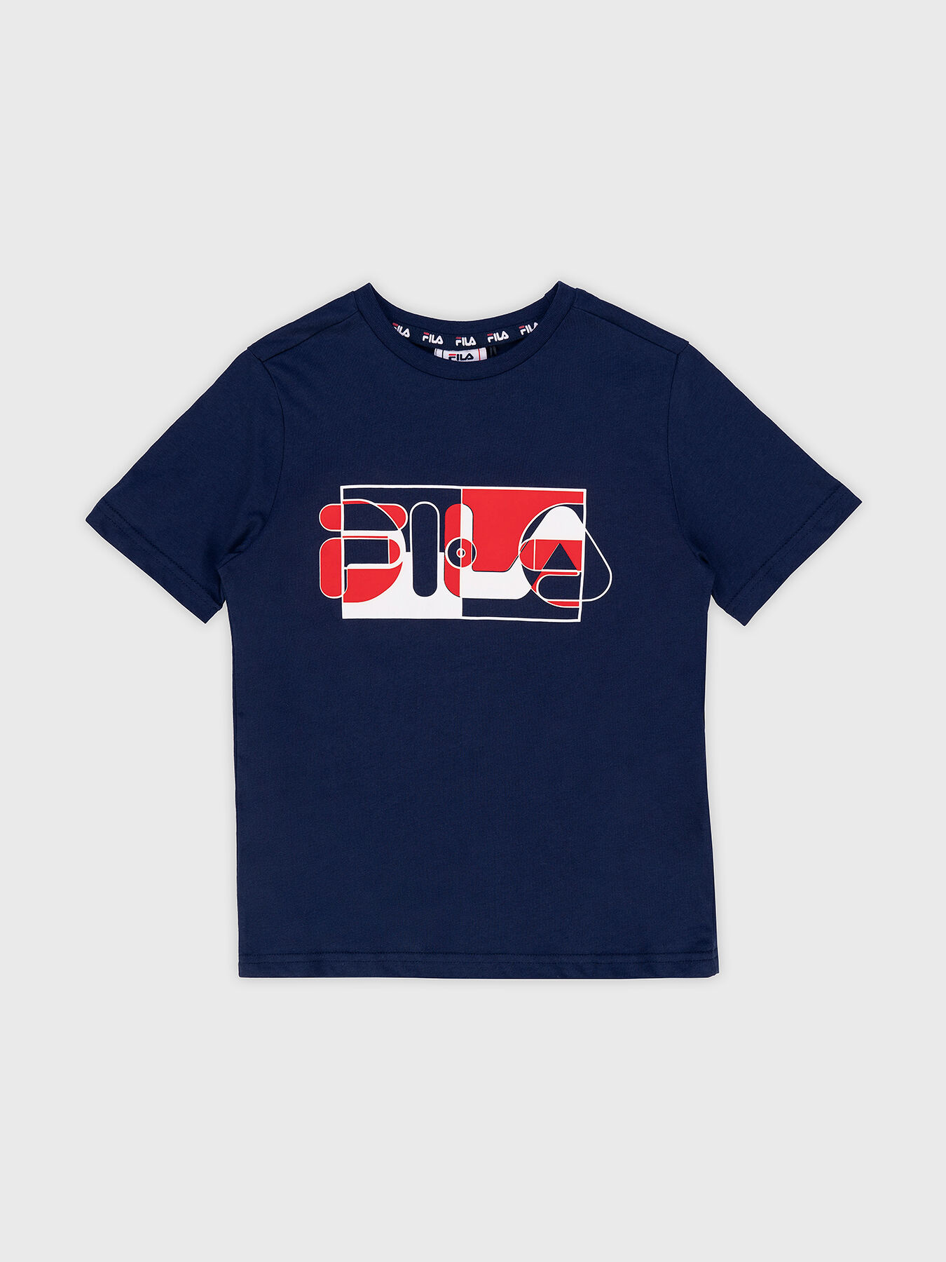 BERKELEY T shirt with multicolor logo print brand FILA Globalbrandsstore en