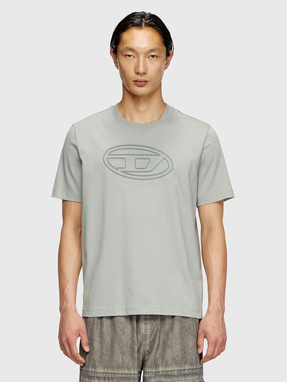 T-ADJUST-BIGOVAL black cotton t-shirt with logo  - 1