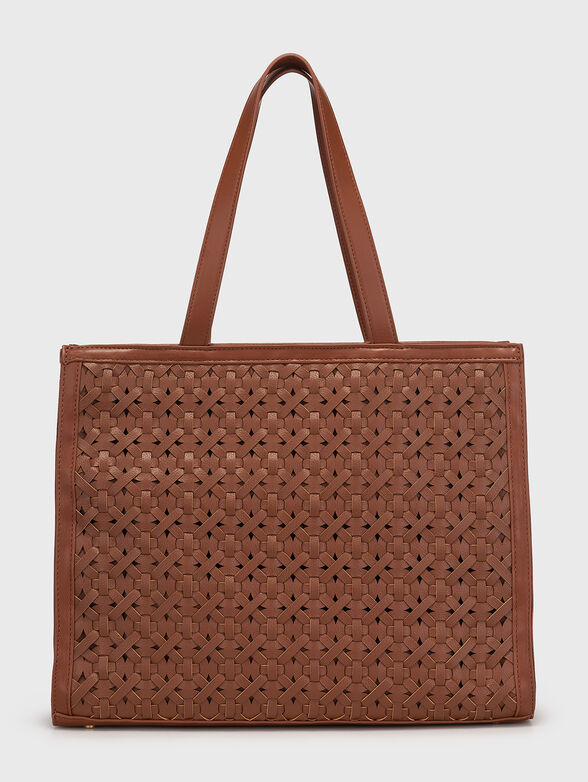 Tote bag with woven texture and logo detail - 2