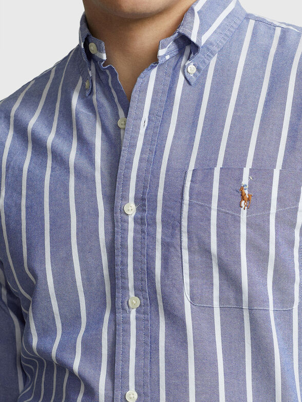 Blue striped shirt  - 4