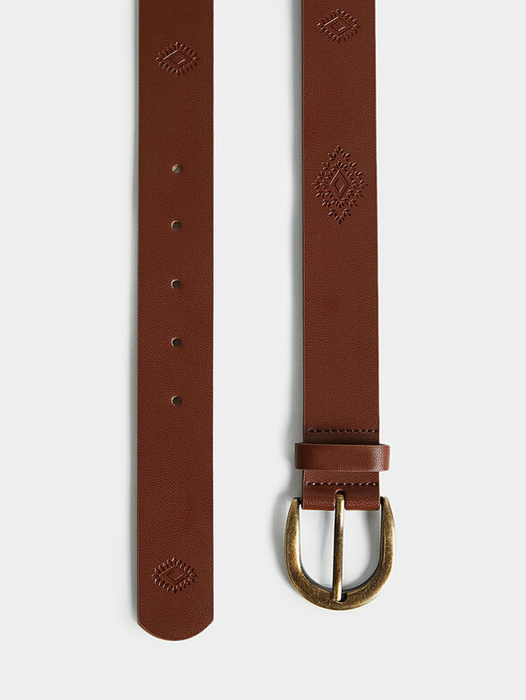 JULIETA black leather belt - 3