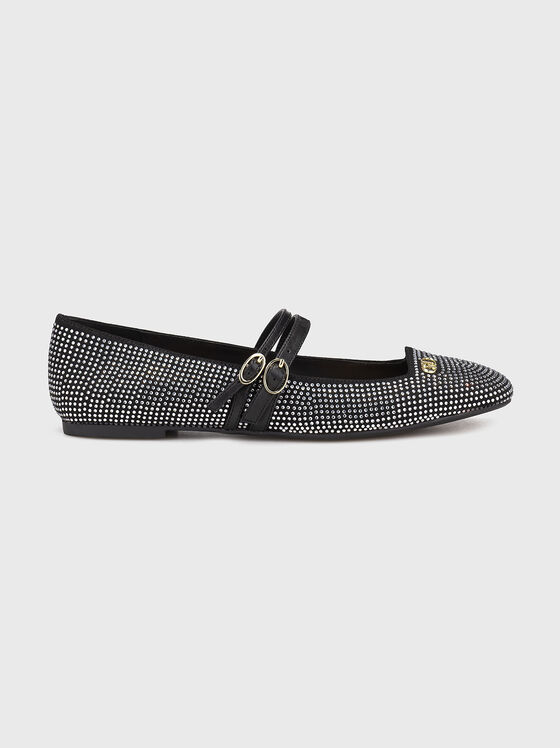 Ballet flats with rhinestones - 1