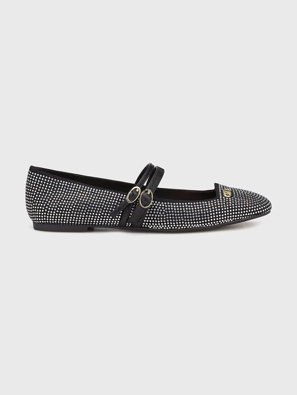 Ballet flats with rhinestones - 1