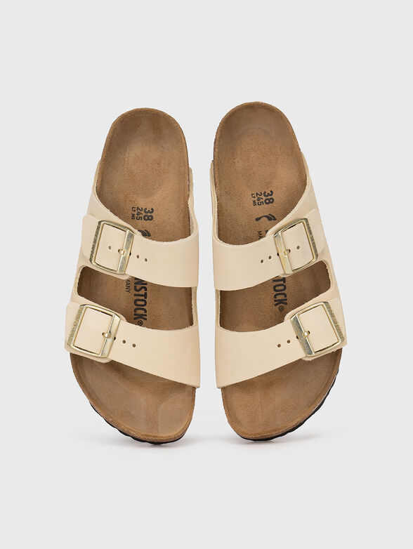 ARIZONA slippers in ecru color - 6