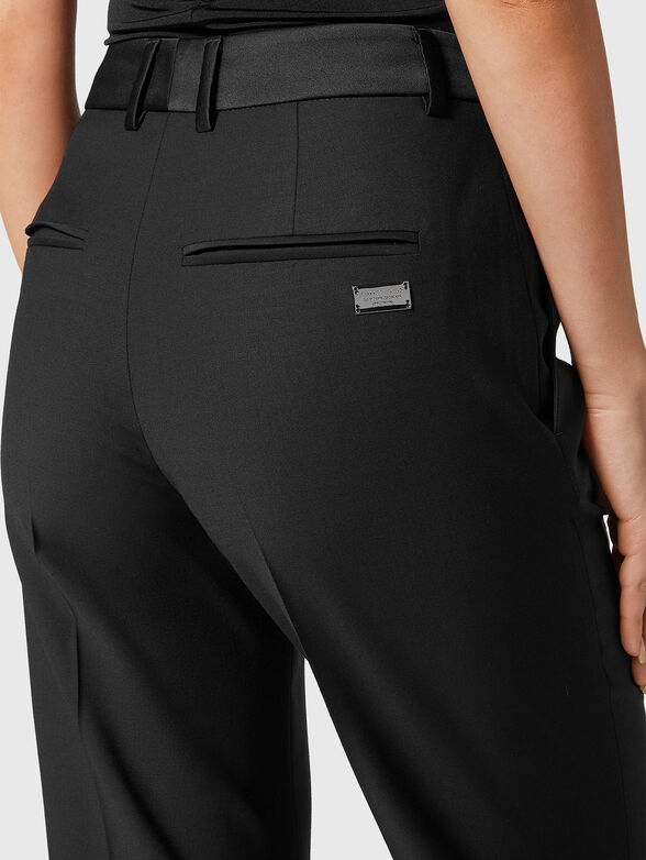 Wool blend trousers  - 3