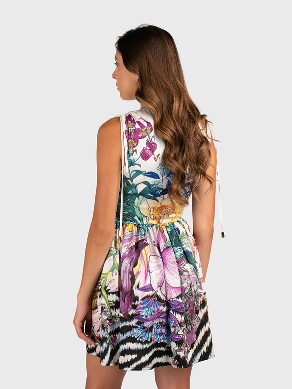 Mini dress with floral print - 2