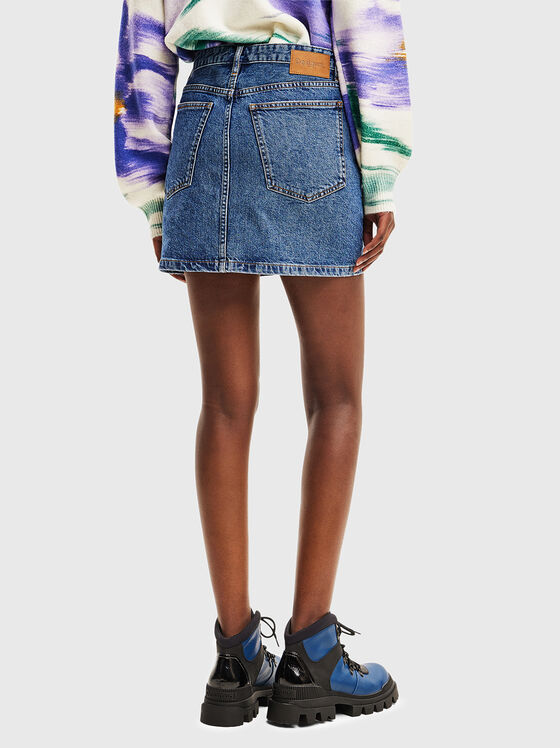 Пола с висока талия и кристали  - 2