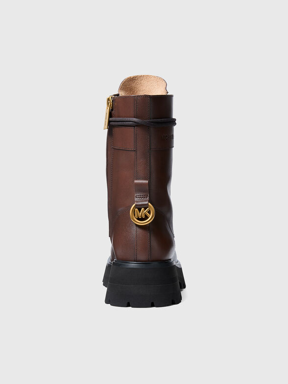 CALEB leather boots in brown - 5