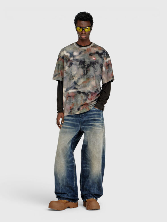 Camouflage print t-shirt - 1