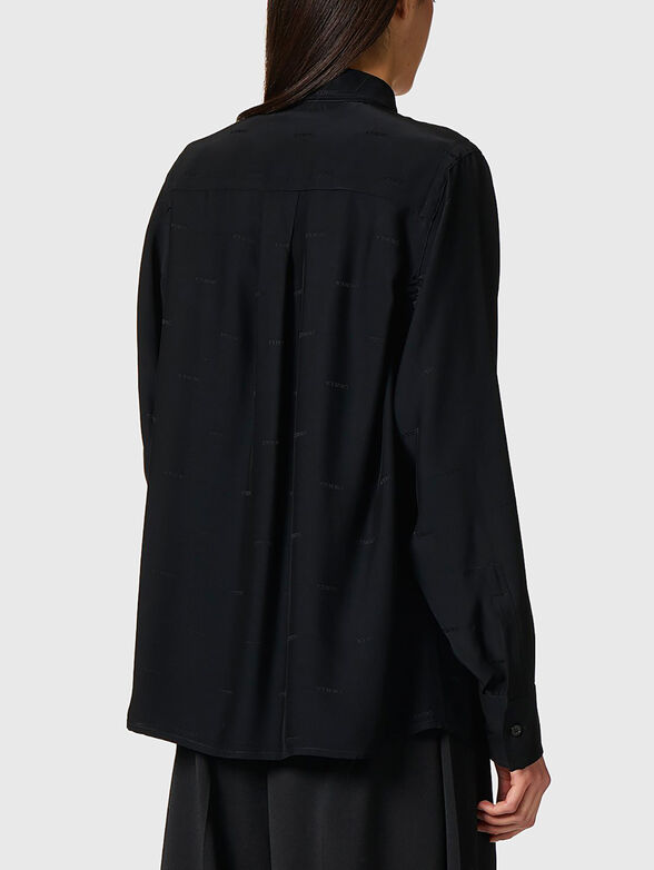 Shirt in viscose blend with micro print - 3