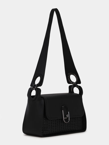 Small black bag with knitted motif - 3
