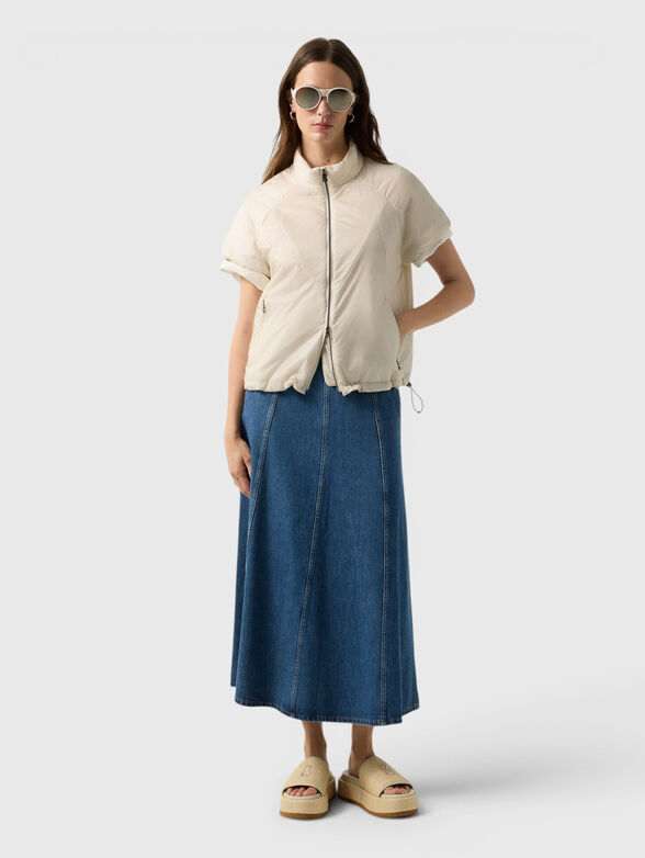 BRITANY-1 Sleeveless transition jacket in dark blue - 2