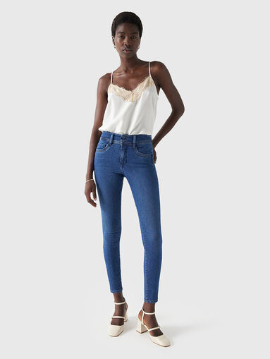 SECRET blue skinny jeans  - 5